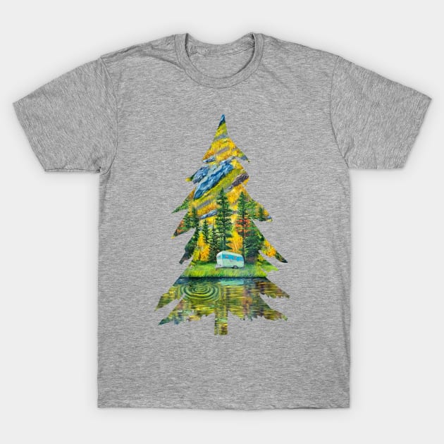 Camping in the Mountains T-Shirt by Casey McCoy ARTS 